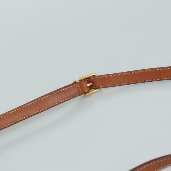 CELINE Macadam Canvas Shoulder Bag Pvc Leather Brown - Picture 8 of 12